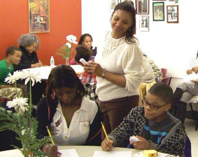 workshop students